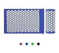 Leogreen - Kit d'Acupression avec Tapis et Coussin, Matelas de Relaxation, Bleu, avec sac et coussin, Standards/Certifications: ROHS Bleu