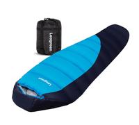 Leogreen Sac de Couchage, Sac de Couchage en Duvet,-15℃~5℃ pour 3-4 Saisons, 300GSM, 1800g, pour Le Camping, la randonnée et l'alpinisme, 210x80x35cm, Bleu