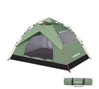 Leogreen Tente de Camping Pop-up 3-4 Personnes, Dôme Familiale Imperméable et Coupe-Vent, Deux Portes & Fenêtres, Automatique pour Camping Randonnée