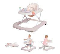 Leogreen Trotteur pour bébé 3 en 1 avec plateau d'activités musical amovible, Trotteur bébé facilement pliable, babywalker à vitesse réglable, hauteur réglable, De 6 à 18 mois