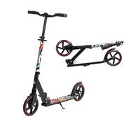 Leogreen Trottinette Scooter Pliable, Trottinette de Ville Ajustable en Hauteur & Pliable avec béquill, Roues à 205 mm, Trottinette Stable en Aluminium, pour Adultes et Adolescents à 100kg
