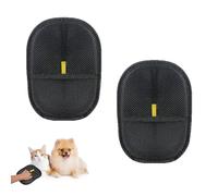 LeoHaze 2 Pièces Gant Poils Animaux, Gant Poil Chat Statique Double Face, Gant pour Enlever Les Poil de Chat Réutilisables pour Chiens et Chats, épilation, Canapés, Vêtements et Tapis
