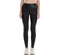 LEOHEX Legging extensible en lycra pour femme - Pantalon de yoga sexy et brillant - Taille haute, Noir , M