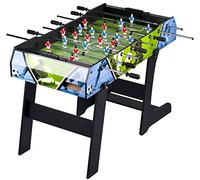 Leomark Baby-Foot Pliable Smart System - Table de Football en Bois pour Enfants et Adultes - Design Moderne, Poignées Antidérapantes, Tiges Métalliques avec Amortisseurs, Dim: 121,5x67x82 cm