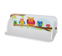 Leomark Bibliothèque Murale En Bois Motif Hiboux, 1 Étagère, Blanc Neuf