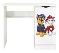 Leomark Bureau Enfant Paw Patrol - La Pat’ Patrouille avec Chase, Marcus et Stella - Design Authentique, Grand Plateau, Placard de Rangement, Impressions UV Durables