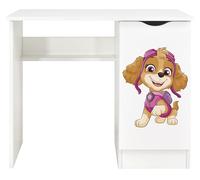 Leomark Bureau Enfant Paw Patrol - La Pat’ Patrouille avec Chase, Marcus et Stella - Design Authentique, Grand Plateau, Placard de Rangement, Impressions UV Durables