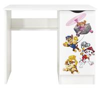 Leomark Bureau Enfant Paw Patrol - La Pat’ Patrouille avec Chase, Marcus et Stella - Design Authentique, Grand Plateau, Placard de Rangement, Impressions UV Durables
