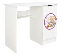 Leomark Bureau Enfant Paw Patrol - La Pat’ Patrouille avec Chase, Marcus et Stella - Hauteur 77 cm, Design Authentique, Grand Plateau, Placard de Rangement, Étagère, Impressions UV Durables