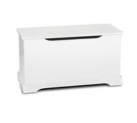 Leomark Coffre à Jouets En Bois Récipient Pour Les Jouets, Banc à Rangement Children Coffre à Jouet Excellent Qualité Coloris Blanc Wooden Box Dimensions: L 59 x P 26 x H 32 cm