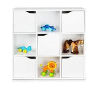 Leomark Kubico Max - 29 x 89 x 89,5 cm Bibliothèque Moderne au Style Élégant et Fonctionnel Le Salon, Bureau, Chambre Design élégant