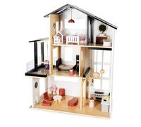 Leomark Le Loft des Rêves - Maison de Poupée Moderne vec Meubles et Accessoires, Maison de Poupée, Poupées, Belles Couleurs, Jeu D'imitation