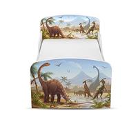 Leomark Modern Lit Enfant Zone Couchage 160x80 cm avec Matelas et Sommier à Lattes en Bois - Lit Sécurisé avec Coins Arrondis - Confort et Solidité pour Chambre Enfant