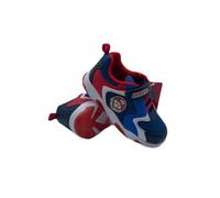 Leomil Basket Mario Rouge et Bleu éclairante LED pour Enfant garçon d'Age 2 à 8 Ans, idéal pour l'école (MB000915, Système Taille Chaussures EU, Enfant de 2 à 5 Ans, Numérique, Moyen, 29)