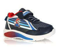 Leomil Baskets Enfant Nintendo Super Mario Bleue Marine - Fermeture Scratch Légères et Antidérapantes - Tailles 24 à 32 (Système Taille Chaussures EU, Enfant de 2 à 5 Ans, Numérique, Moyen, 29)