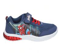 LEOMIL | Chaussures lumineuses Spiderman pour enfants - Baskets bleues et rouges avec motif Spiderman - Baskets à lacets et scratch - Lumineuses - Ajustement optimal - Confortables - Modèle SP014345 E