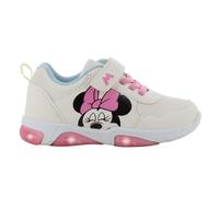 Leomil Disney Minnie Baskets Lumineuses pour Filles Chaussures Enfants 25, Idéal pour l'école et Les Loisirs, Beige