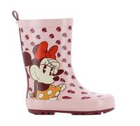 Leomil Disney Minnie Botte de Pluie Enfant Bottes 29, Pour les jours humides, Rose