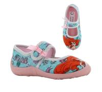 Leomil Disney Princess Fille Chaussons Ballerines Enfants 28, Idéal pour la maison et la Maternelle, Bleu