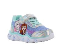 Disney Frozen Chaussures pour enfant fille de 2 à 8 ans, chaussures Anna et Elsa avec motif La Reine des Neiges, baskets idéales pour l'école et les loisirs, Mauve/argenté, 27 EU