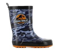 Leomil Jurassic World Botte de Pluie Enfant Bottes 33, Pour les jours humides, Noir