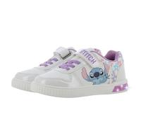 Leomil Lilo & Stitch Baskets Lumineuses pour Filles Chaussures Enfants 30, Idéal pour l'école et Les Loisirs, Blanc