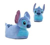 Leomil Lilo & Stitch Chaussons Enfant 3D Fluffy 3D Pantoufles Girls 25, Idée Cadeau, Bleu