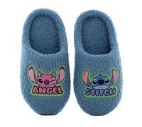 Leomil Lilo & Stitch Girls Chaussons Pantoufles Enfants 35, Idéal pour la maison et la Maternelle, Bleu