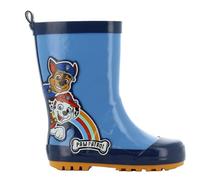 Leomil Paw Patrol Bottes en caoutchouc pour garçon de 1 à 6 ans, bottes de pluie chaudes, non doublées, avec motif Chase et Marshall, chaussures de pluie imperméables pour fille, chaussures