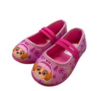 Leomil Paw Patrol Chaussons pour fille de 2 à 6 ans, pantoufles chaudes pour enfant - Chaussures confortables pour maternelle avec motif Pat' Patrouille Skye, chaussures de loisirs avec paillettes, Rose, 29 EU