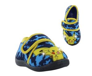 Leomil Pokémon Chaussons Boys Pantoufles Enfants 26, Idéal pour la maison et la Maternelle, Bleu