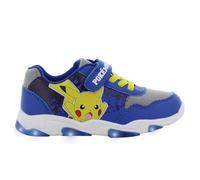 Leomil Pokémon Chaussures de sport pour garçon Motif Pikachu Chaussures basses pour enfants Chaussures de sport idéales pour l'école et les loisirs, Bleu cobalt jaune, 29 EU