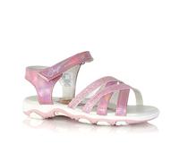Leomil Sandales Pat’ Patrouille Skye Roses Irisées Fille - Brides Pailletées, Scratch, Confort Été, du 24 au 30 (Système Taille Chaussures EU, Enfant de moins de 5 ans, Numérique, Moyen, 30)