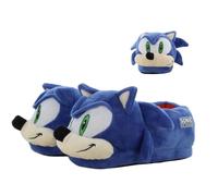 Leomil Sonic Chaussons Enfant 3D Pantoufles pour Boyss ou Girlss 25, Idée Cadeau, Bleu