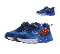 Leomil Spiderman Baskets Garçon Lumineuses Chaussure Enfant 29, Idéal pour l'école et Les Loisirs, Bleu