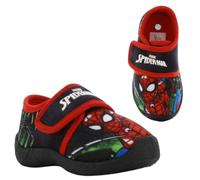 Leomil Spiderman Chaussons garçon Pantoufles Enfants 32, Idéal pour la maison et la Maternelle, Noir
