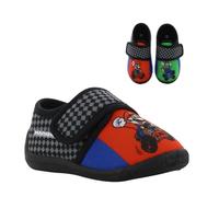 Leomil Super Mario Chaussons garçon Pantoufles Enfants 25, Idéal pour la maison et la Maternelle, Noir