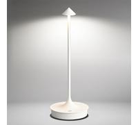 Leomix Lampe de table LED sans fil avec écran tactile à intensité variable - Batterie rechargeable 4000 mAh - Lampe de table d'extérieur IP54 étanche pour restaurant, bar, jardin, balcon, table à