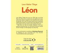 Léon 1 CD audio MP3 - Léon Walter Tillage - Ecole Des Loisirs - Texte lu (CD) - Roman junior CD