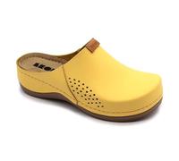 LEON 930 Sabots Mules Chaussons Chaussures, Femme, Jaune, EU 39