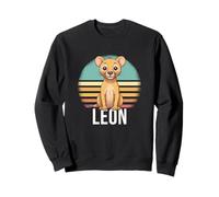 Leon - Beau nom de garçon avec Un Lion Mignon Sweatshirt