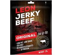 LEON Boeuf Séché Original - Saveurs Intenses de l'Atlantique pour un Apéro Gourmand - 25g - le Lot De 4