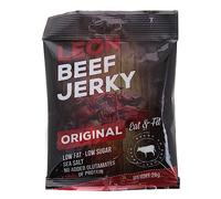 LEON - Boeuf Séché Original Savoureux, Saveurs Intenses de l'Atlantique pour un Apéro Gourmand, 25g - Lot de 4