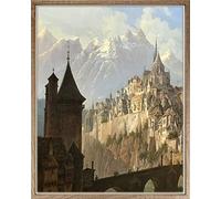 Leon Cadre à joint d'ombrage pour toile 55 x 75 cm Couleur au choix Ici décor chêne Sonoma sans verre