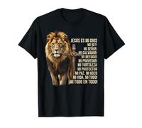 Leon Cruz Fe Fortaleza Esperanza Jesus Biblia Espagnol T-Shirt