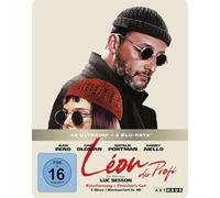 Leon - Der Profi – Jean Reno – Blu-ray 4K UHD – Édition limitée Steelbook (4K-UHD + 2 Blu-rays)