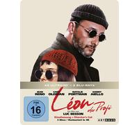 Leon - Der Profi – Jean Reno – Blu-ray 4K UHD – Édition limitée Steelbook (4K-UHD + 2 Blu-rays)