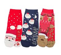 LEON D'ORO Chaussettes bébé antidérapantes en coton, chaussettes enfant abs école maison gonflables, fabriquées en Italie, 3 paires ASS1, 29-34