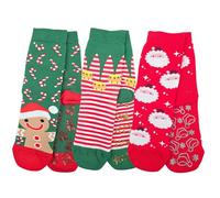 LEON D'ORO Chaussettes bébé antidérapantes en coton, chaussettes enfant abs école maison gonflables, fabriquées en Italie, 3 paires ASS3, 29-34