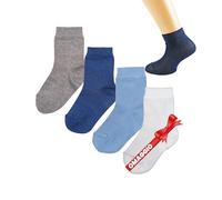 LEON D'ORO Chaussettes bébé coton 4 paires chaussettes légères fil d'Écosse enfant 6 12 18 mois Made in Italy, Couleur unie - ASS 1, 6-12 mois